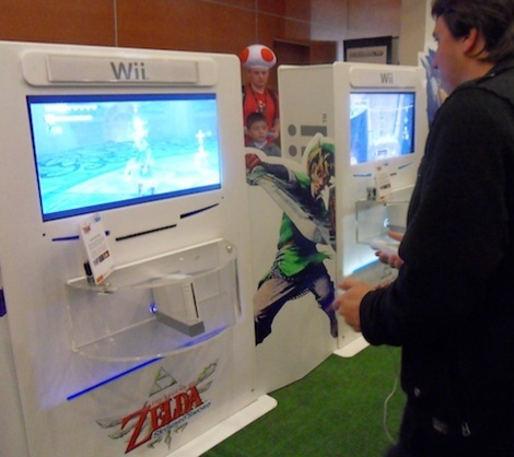 Nintendo Wii kiosk Australia demo unit stand cabinet melbourne shop display